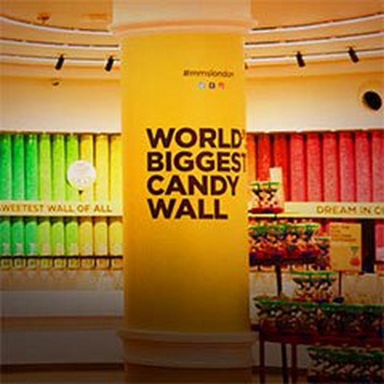 M&M's opens flagship UK store with giant chocolate wall