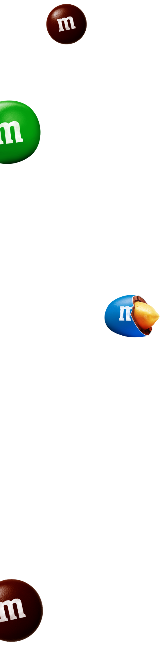 M&M's form lentils background left