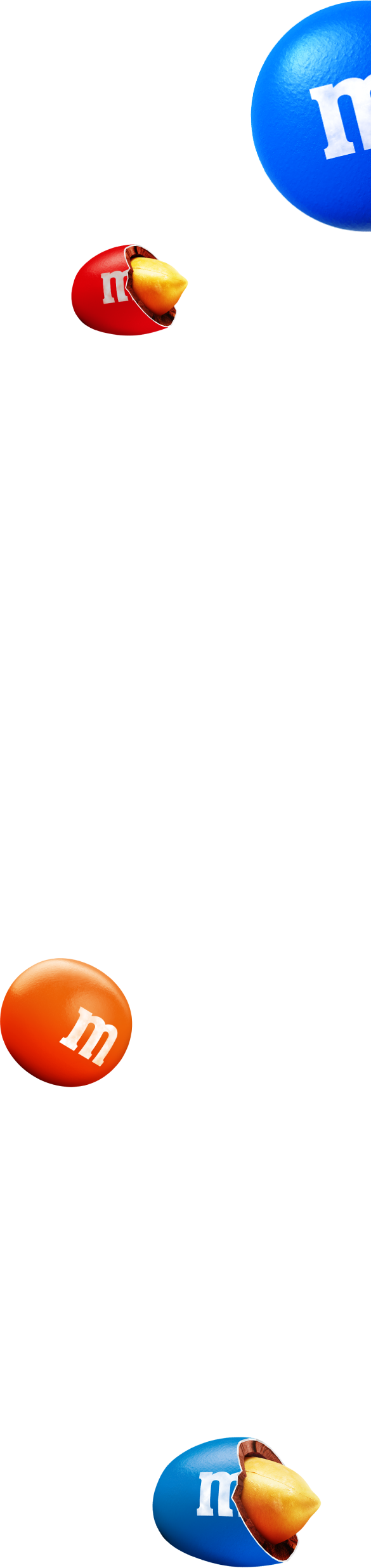 M&M's form lentils background right