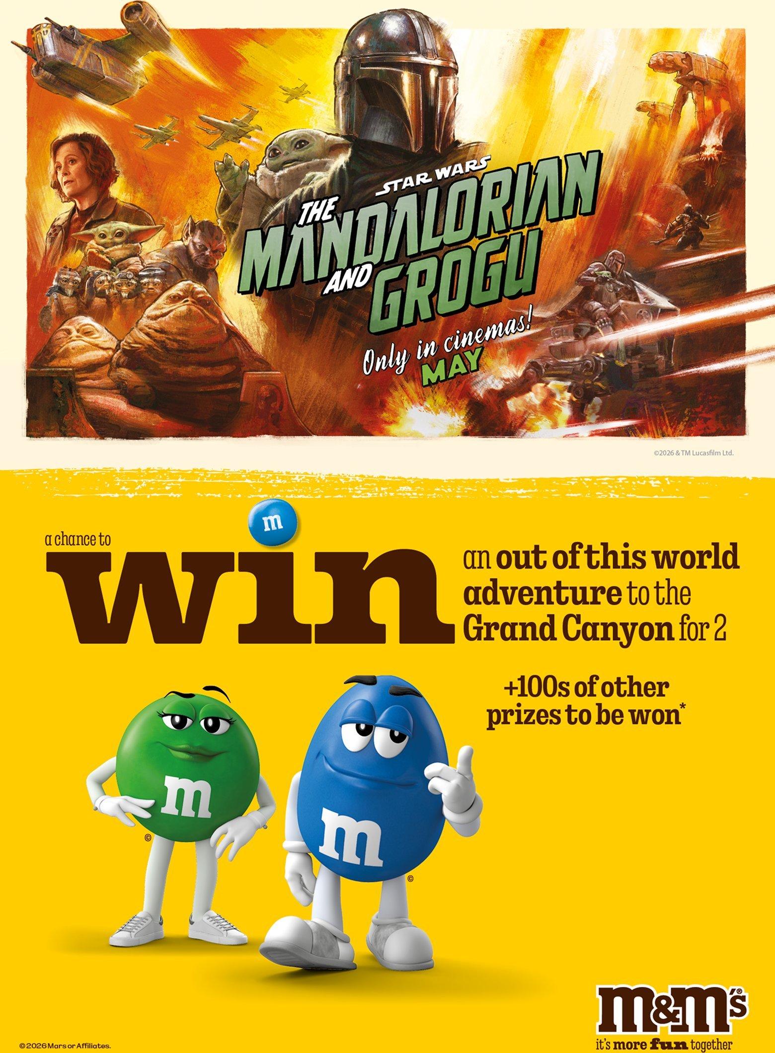 M&M's x Mandalorian movie banner