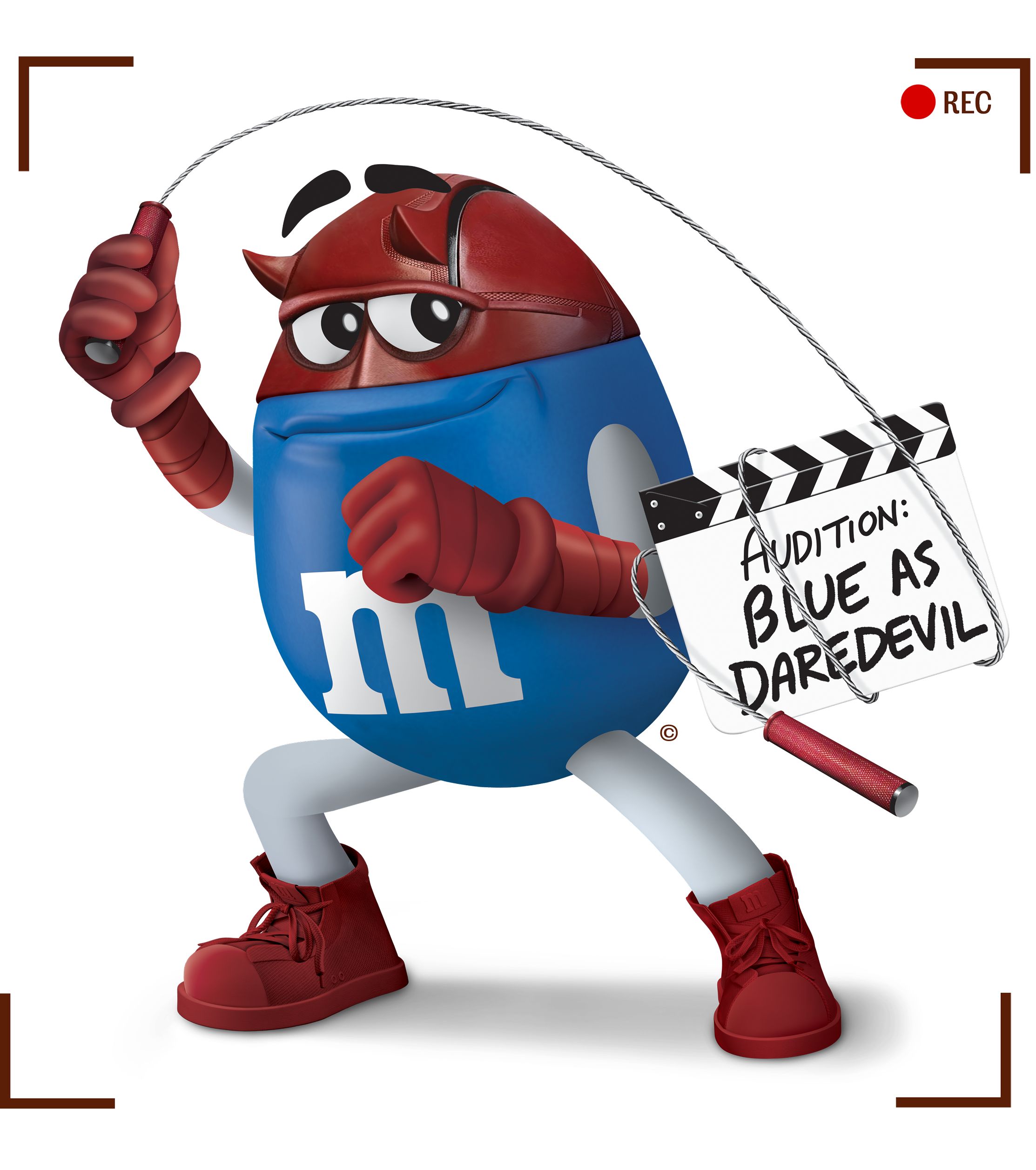M&M's blue character