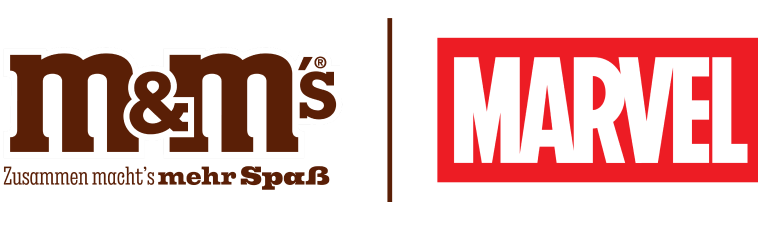 M&M's x Marvel logo