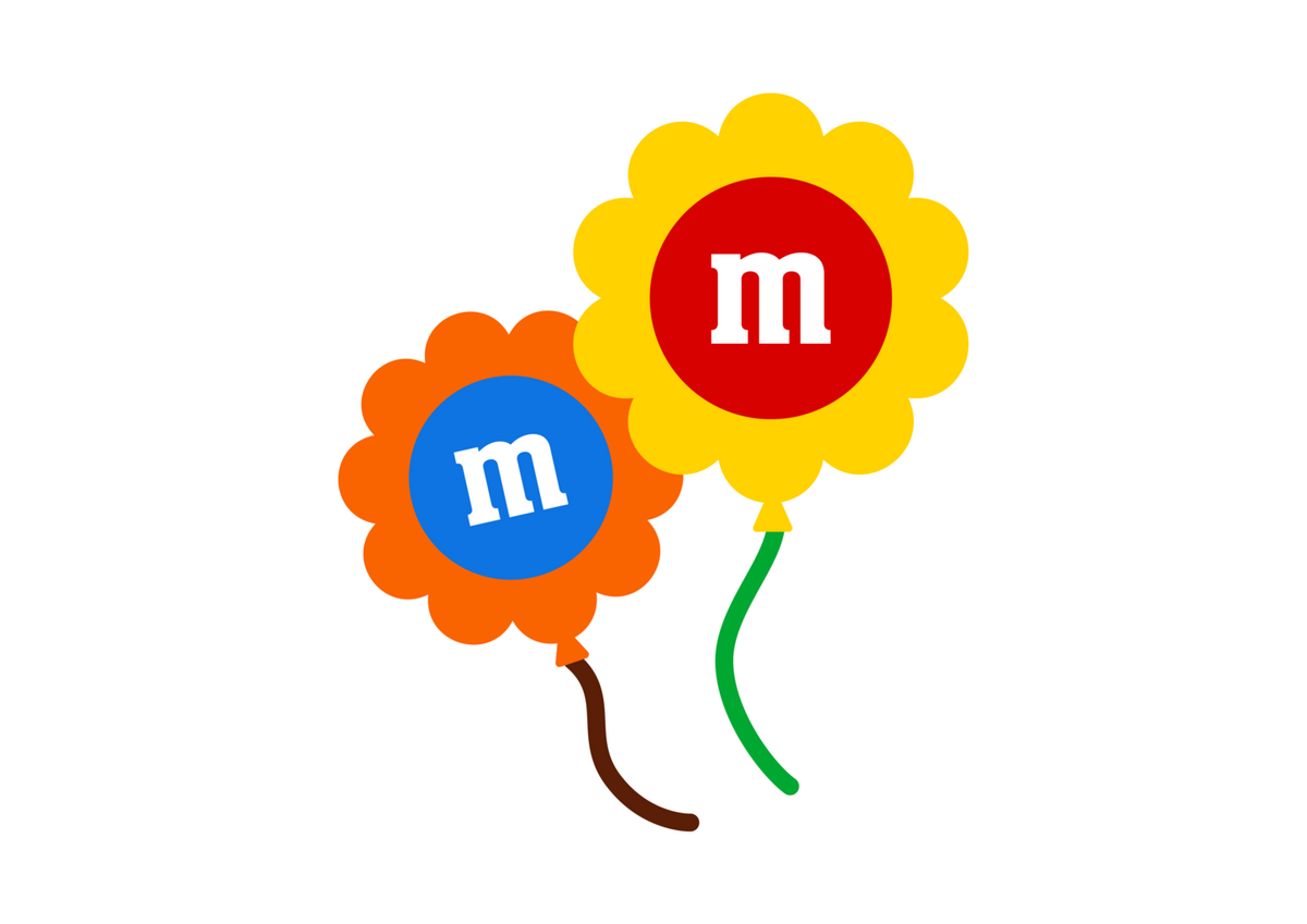 M&M'S Colorful Flower Balloons