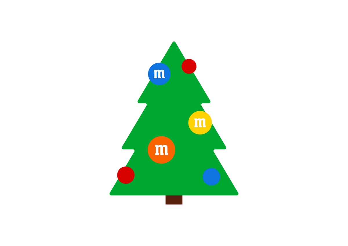 M&M'S Green Christmas Tree