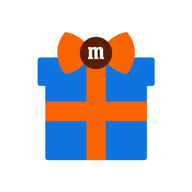 m&m's gift with bow