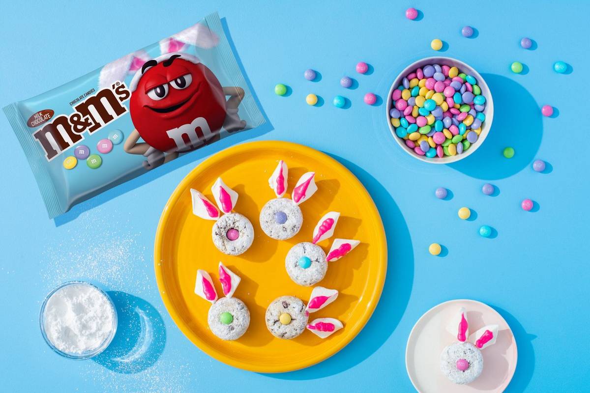 M&M’s Easter Bunny Donuts