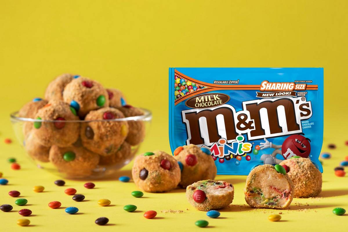 M&M’s No-Bake Cheesecake Truffles