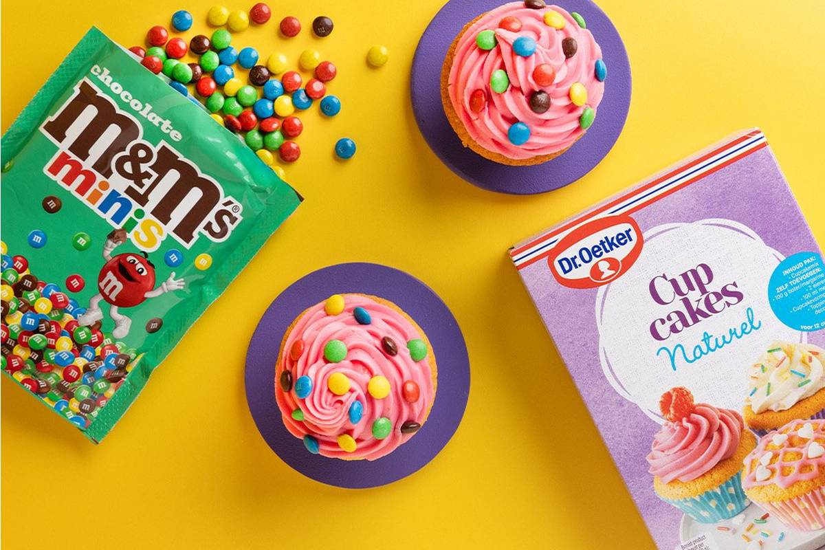 M&M’S Cupcakes with Dr. Oetker