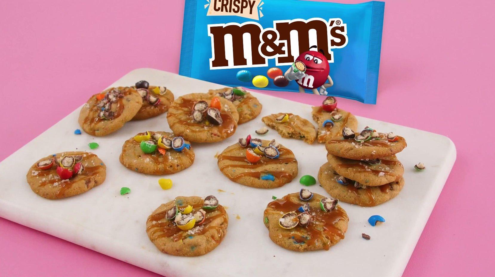 Salted Caramel and Crispy M&M'S Cookies