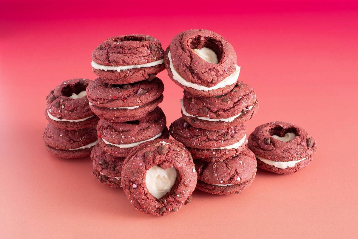 Red Velvet Cut-Out Sandwich Cakes