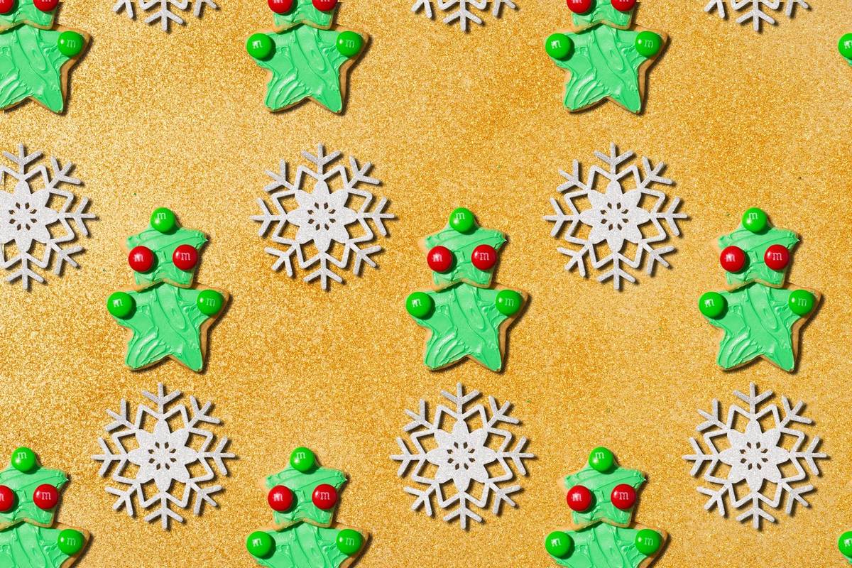 Star-Stacked Christmas Tree Sugar Cookies
