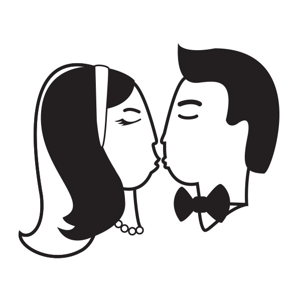 clipart of married couple
