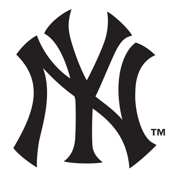 New York Yankees on white M&M