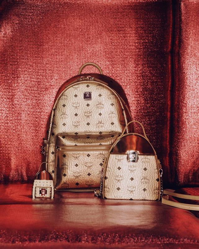 Mcm mini hotsell backpack rose gold