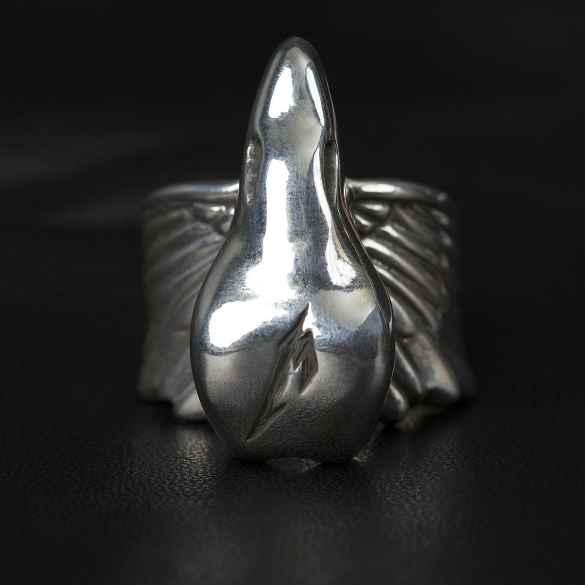Vulturus Sterling Silver Ring