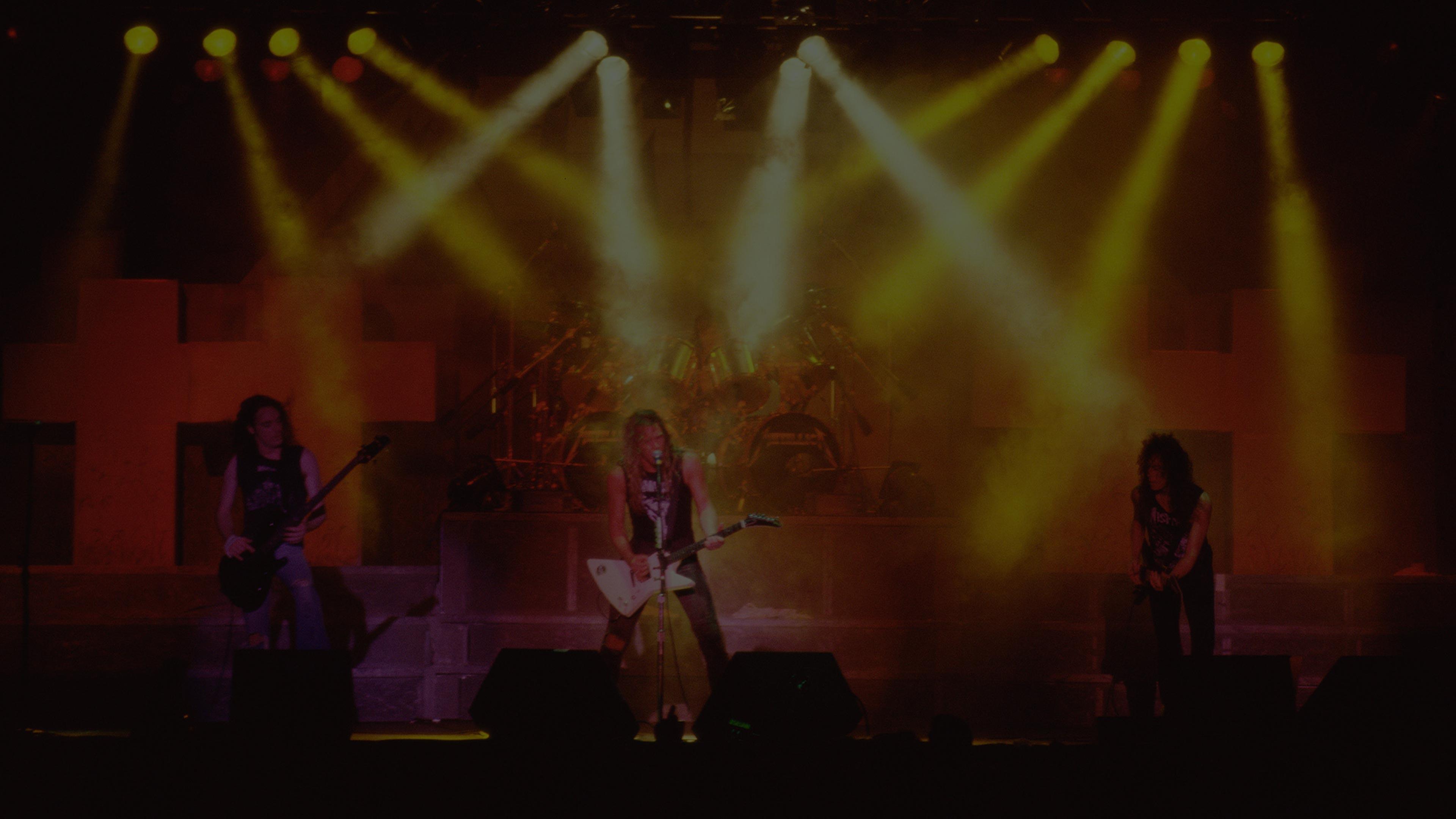 Metallica at Roskilde Festival at Darupvej in Roskilde, Denmark on July 6, 1986