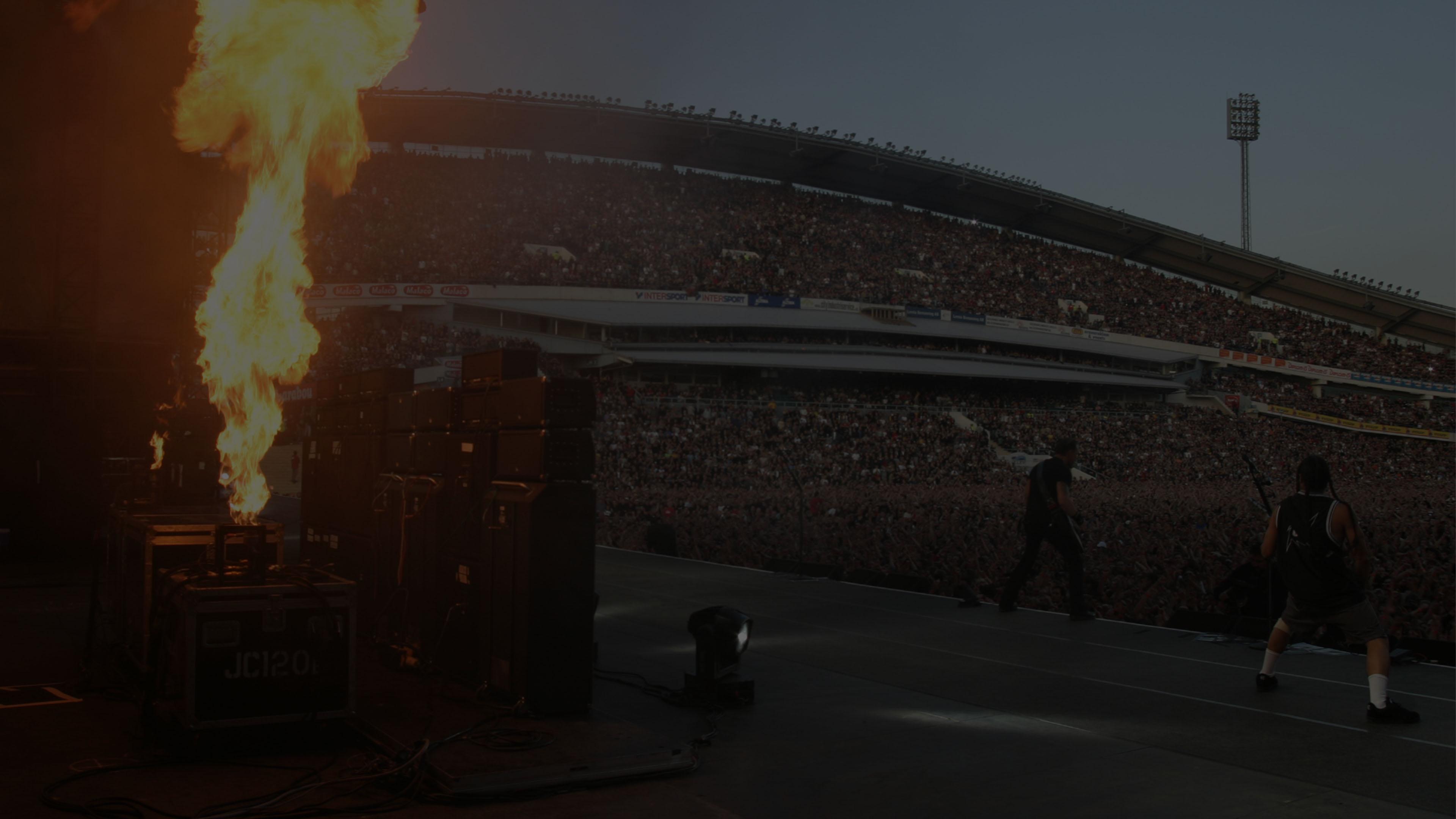 Metallica at Ullevi Stadium in Gothenburg, Sweden on May 30, 2004