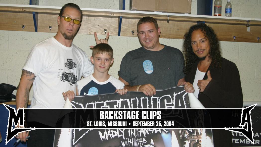 Watch the “Backstage Clips (St. Louis, MO - September 25, 2004)” Video