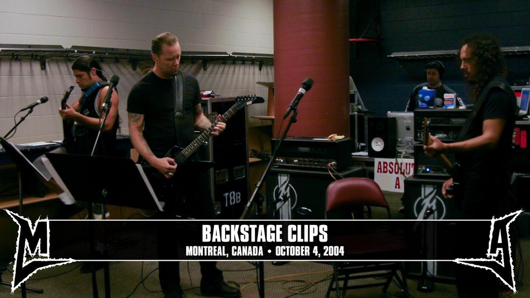 Watch the “Backstage Clips (Montreal, Canada - October 4, 2004)” Video