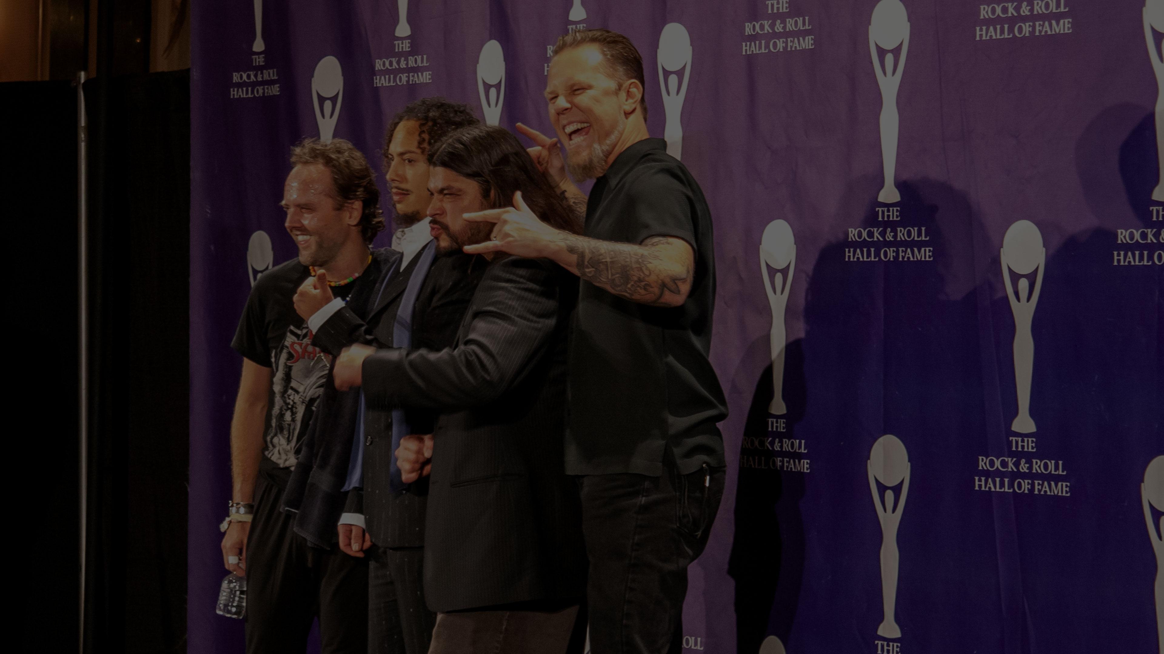 Metallica at Rock and Roll Hall of Fame Induction Ceremony at Waldorf Astoria New York in New York, NY on March 13, 2006
