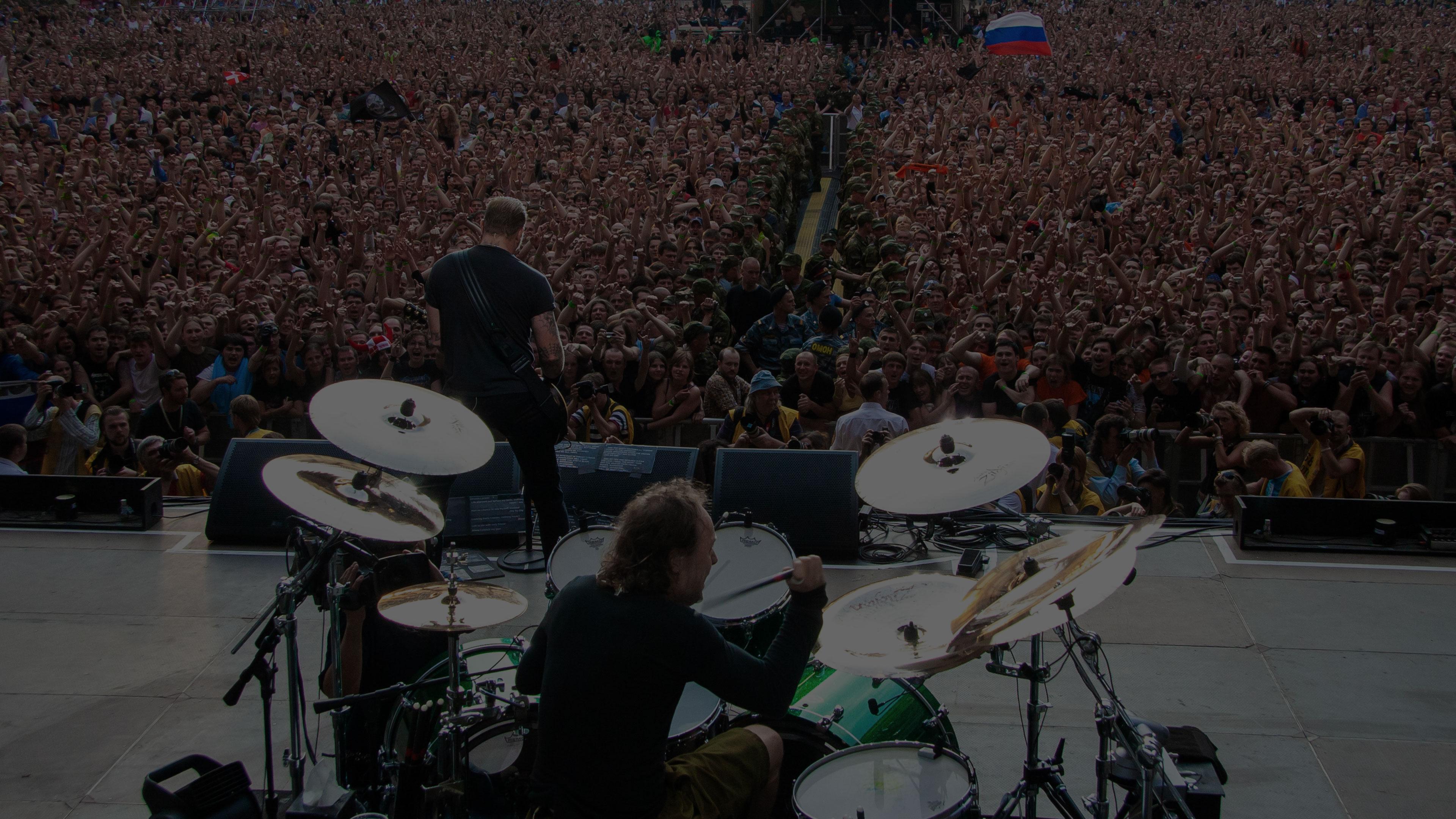 Metallica at Luzhniki Stadium in Moscow, Russia on July 18, 2007