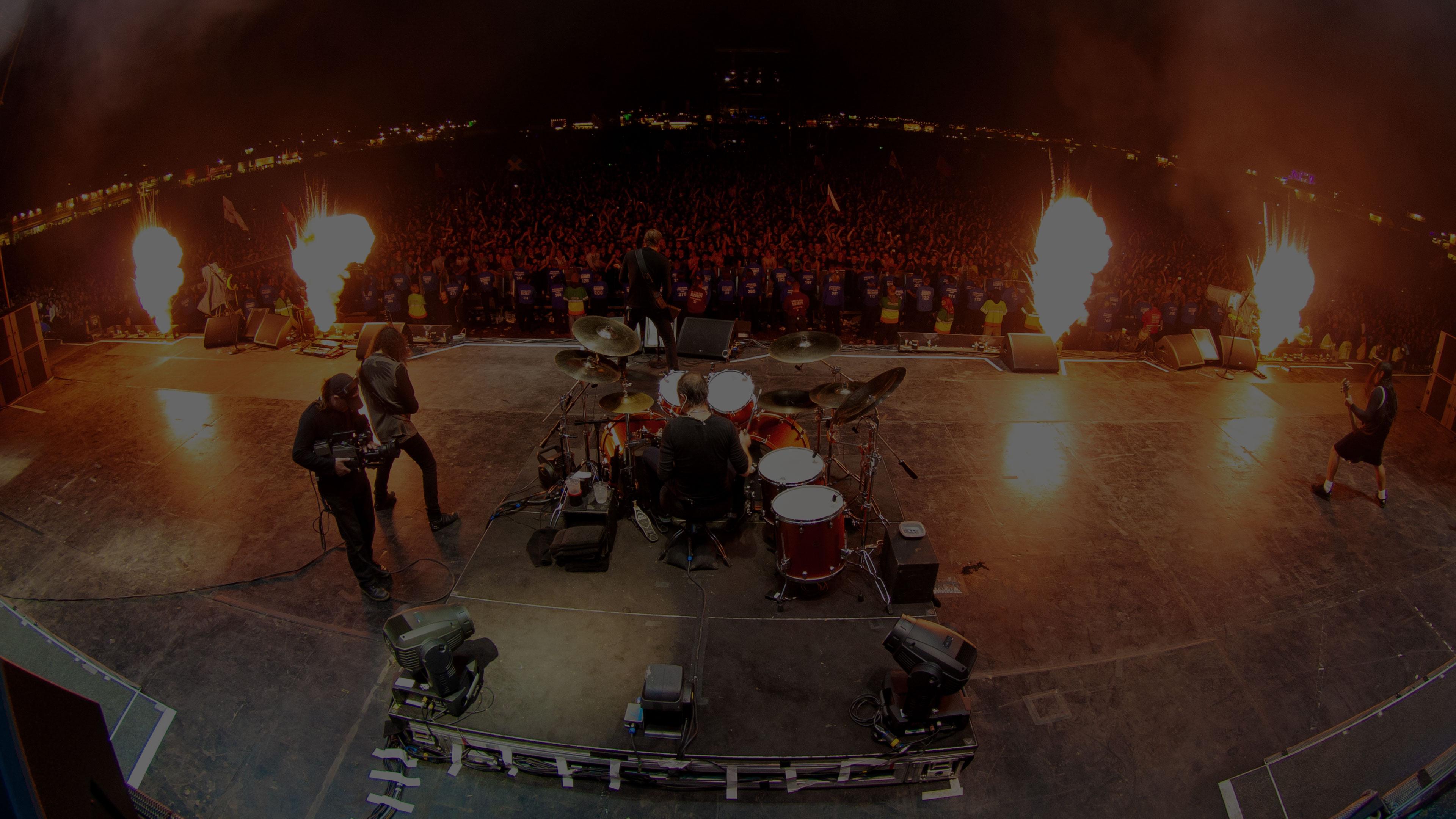 Metallica at Reading Festival at Little John's Farm in Reading, England on August 24, 2008