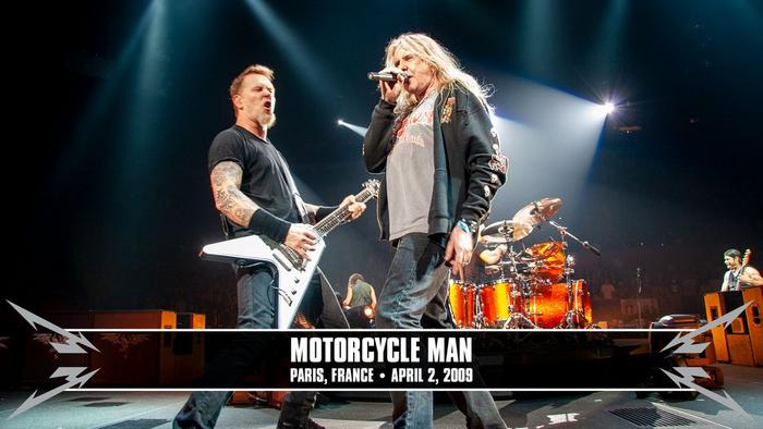 Watch the “Metallica & Biff Byford: Motorcycle Man (Paris, France - April 2, 2009)” Video