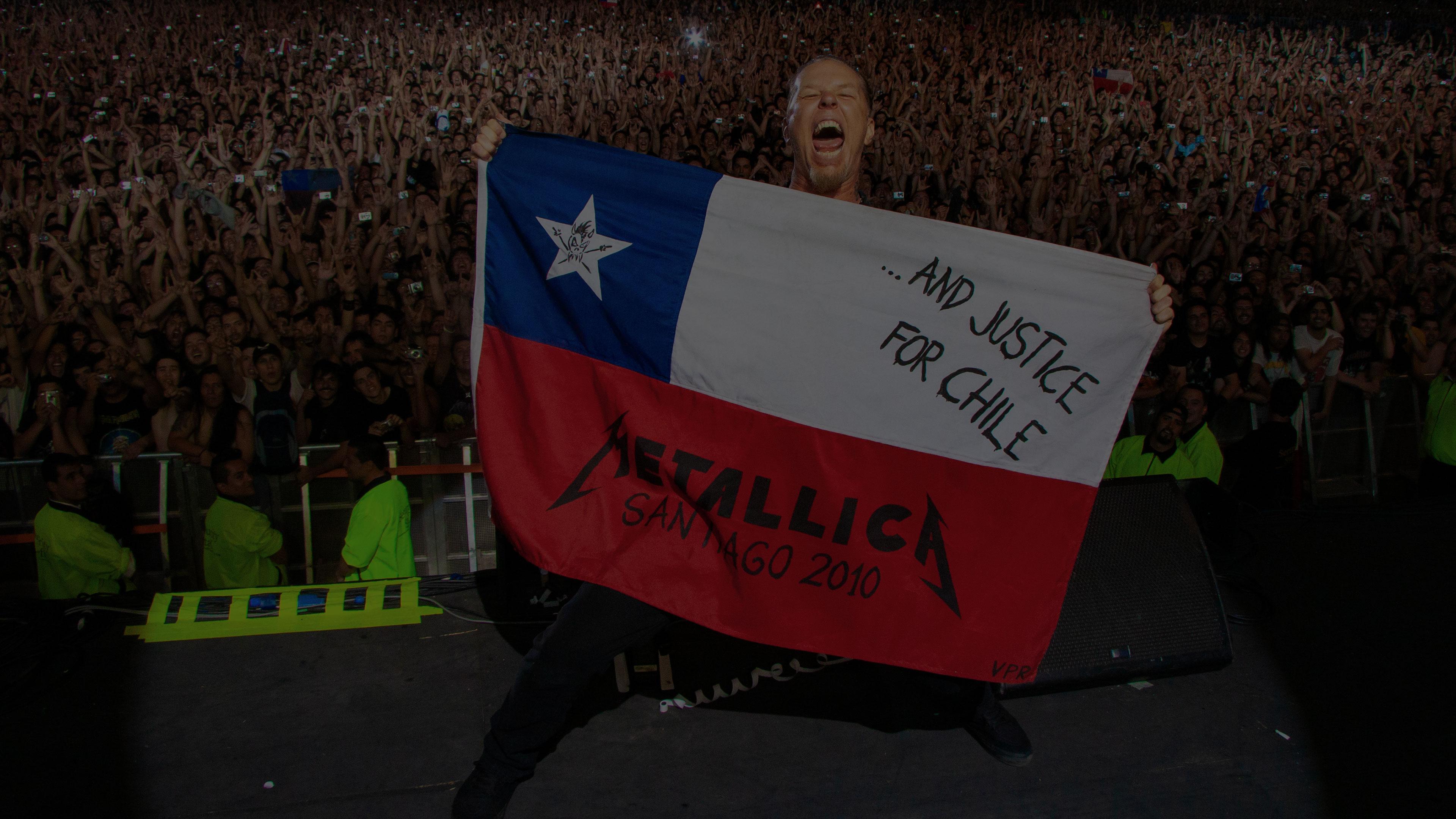 Banner Image for the photo gallery from the gig in Santiago, Chile shot on January 26, 2010