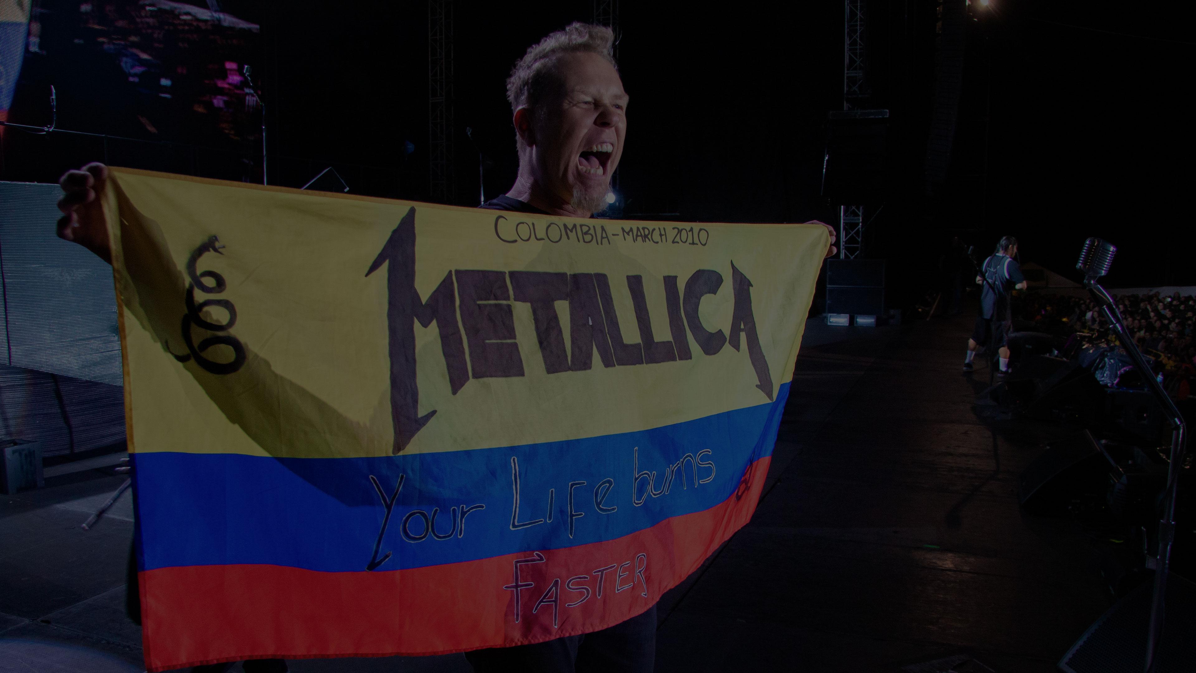 Metallica at Parque Simón Bolívar in Bogotá, Colombia on March 10, 2010