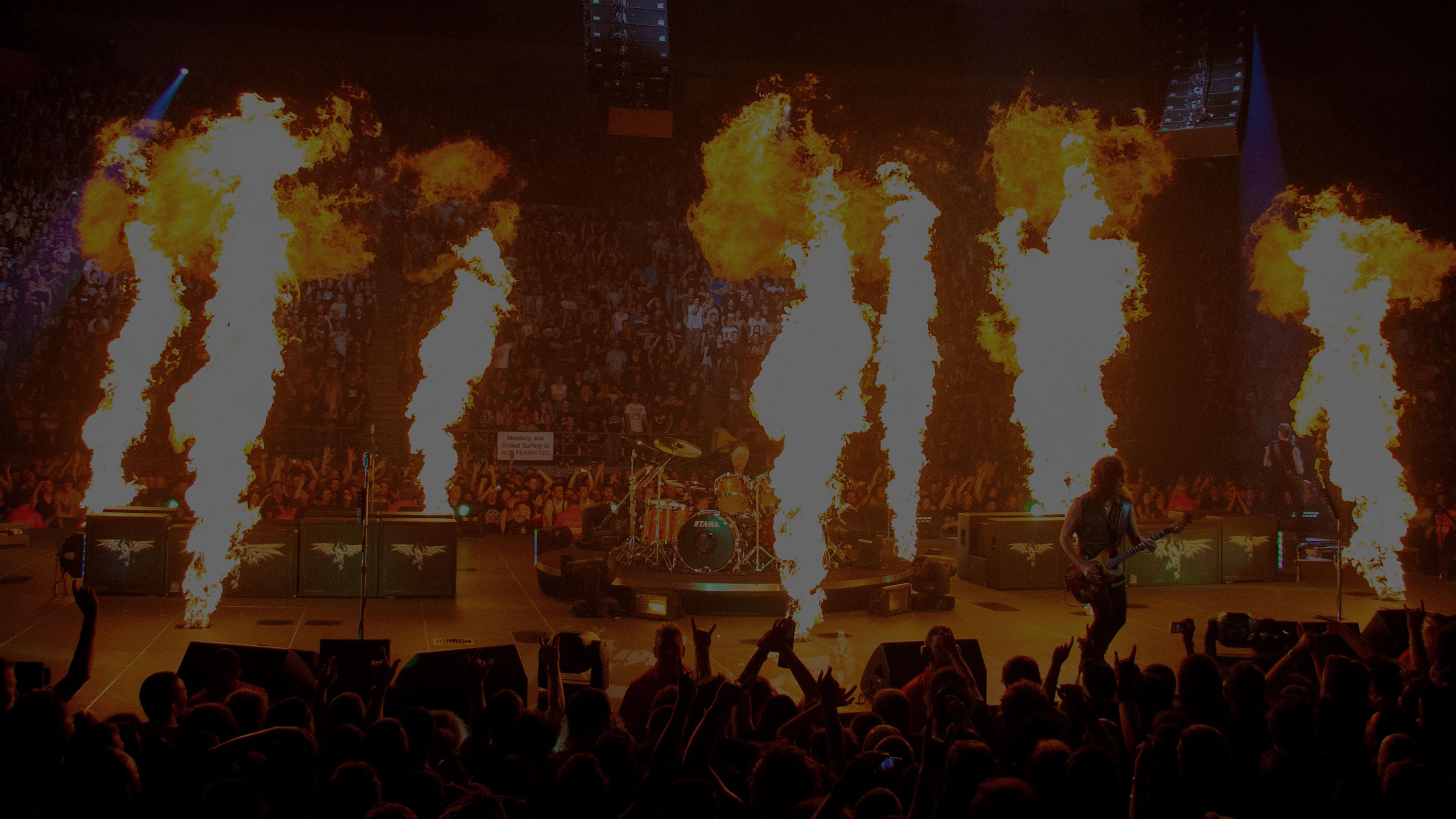 Metallica at Rod Laver Arena in Melbourne, Australia on November 21, 2010