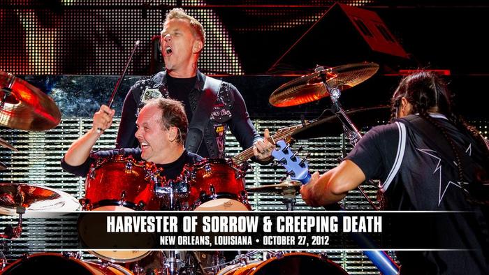 Watch the “Harvester of Sorrow & Creeping Death (New Orleans, LA - October 27, 2012)” Video