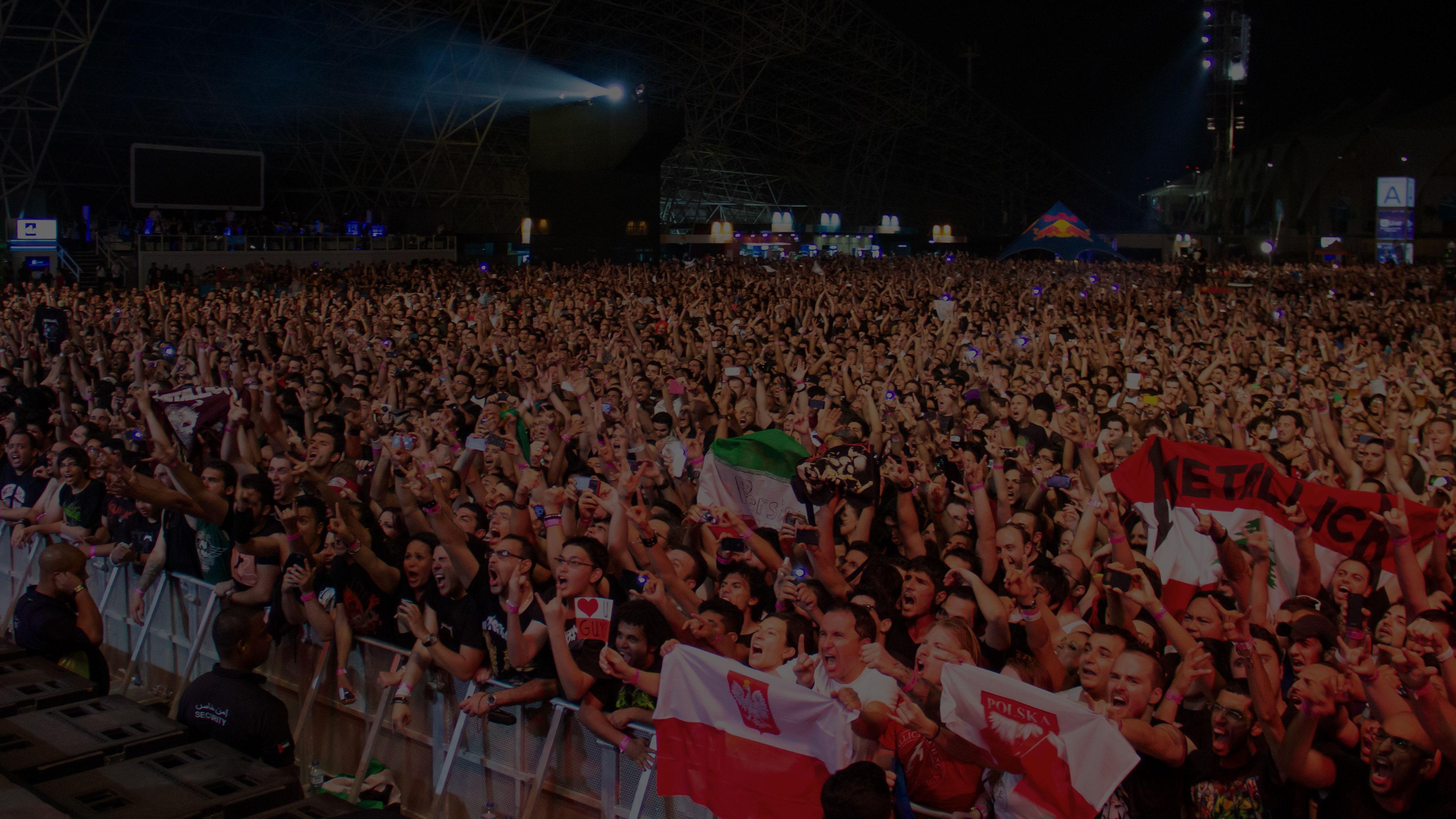 Metallica at du Arena at Yas Island in Abu Dhabi, United Arab Emirates on April 19, 2013