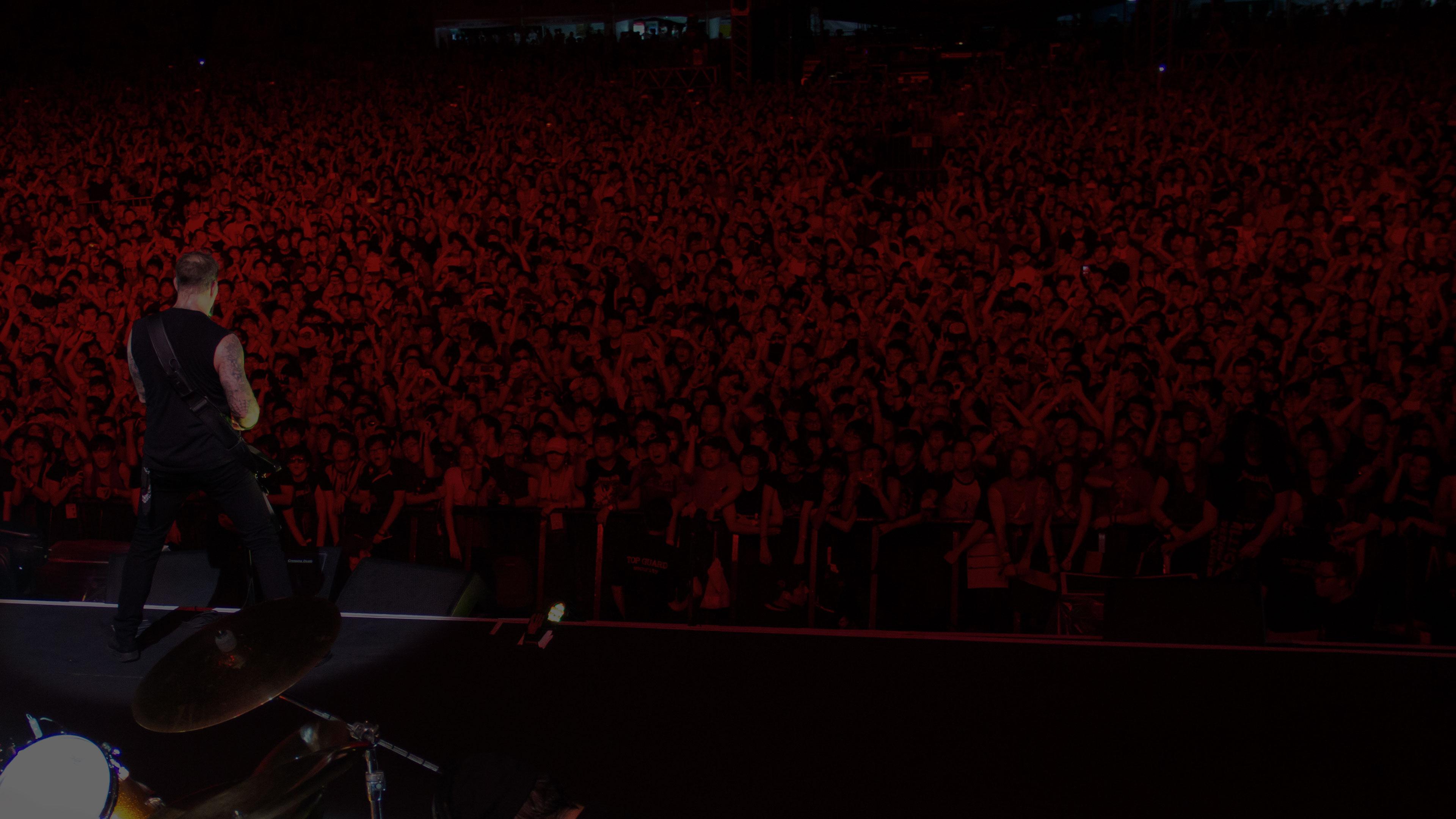 Metallica at City Break at Olympic Stadium in Seoul, South Korea on August 18, 2013