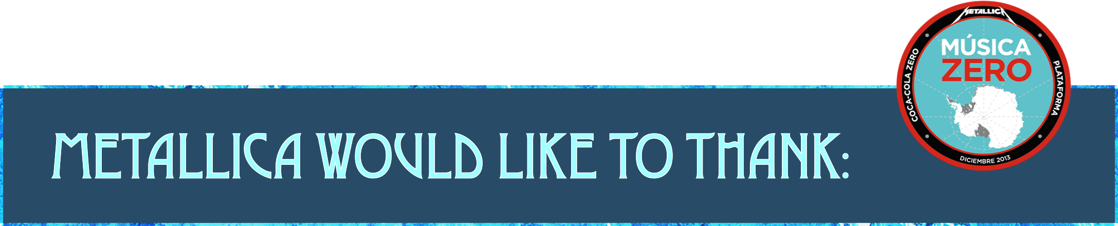 Metallica Would Like to Thank Heading