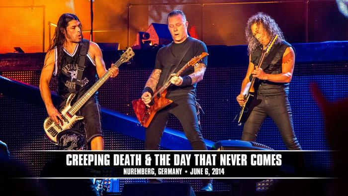 Watch the “Creeping Death & The Day That Never Comes (Nürnberg, Germany - June 6, 2014)” Video