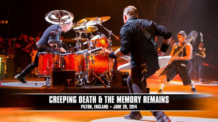 Watch the “Creeping Death & The Memory Remains (Glastonbury, England - June 28, 2014)” Video