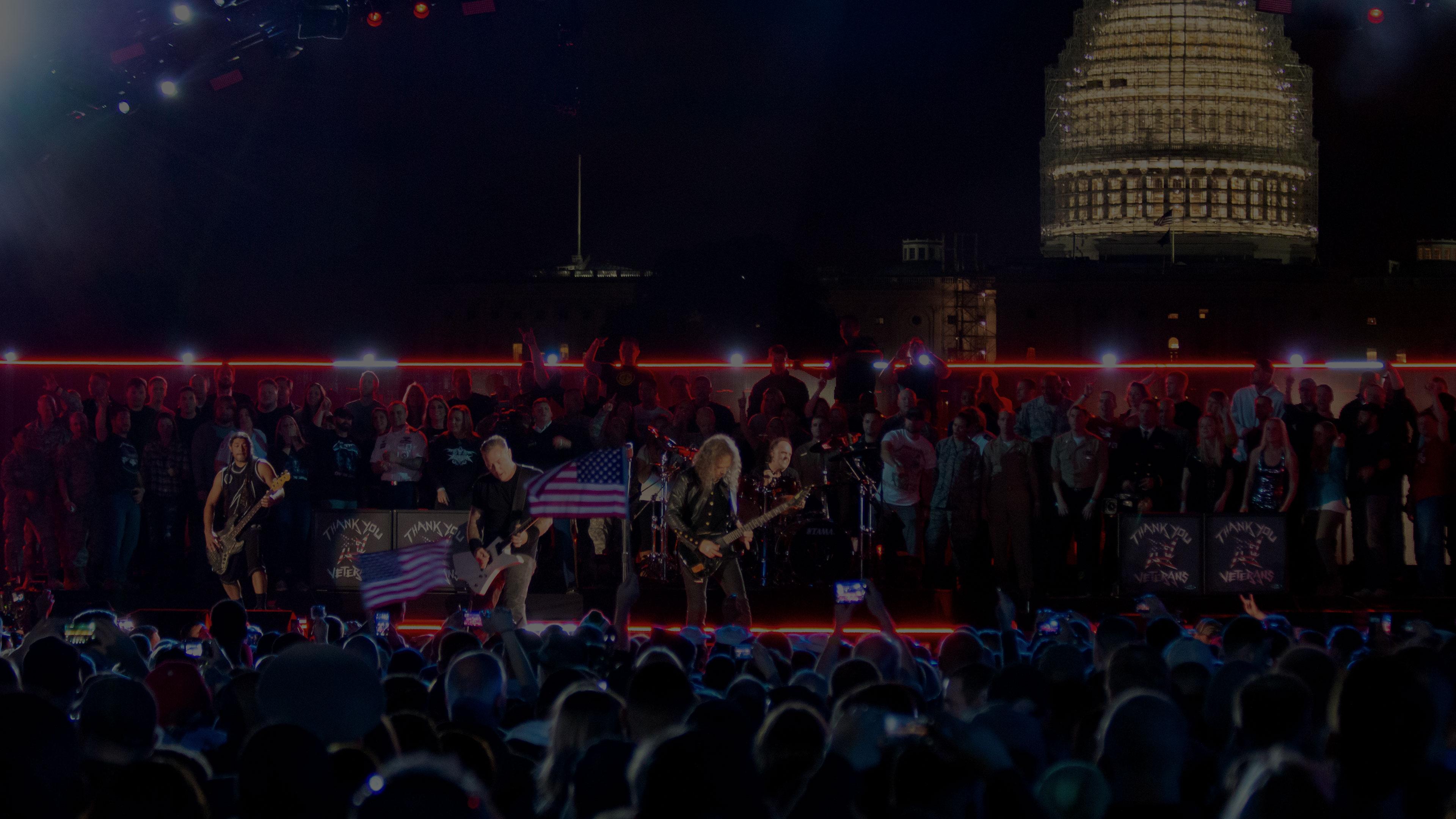 Metallica at The Concert For Valor at National Mall in Washington, DC on November 11, 2014