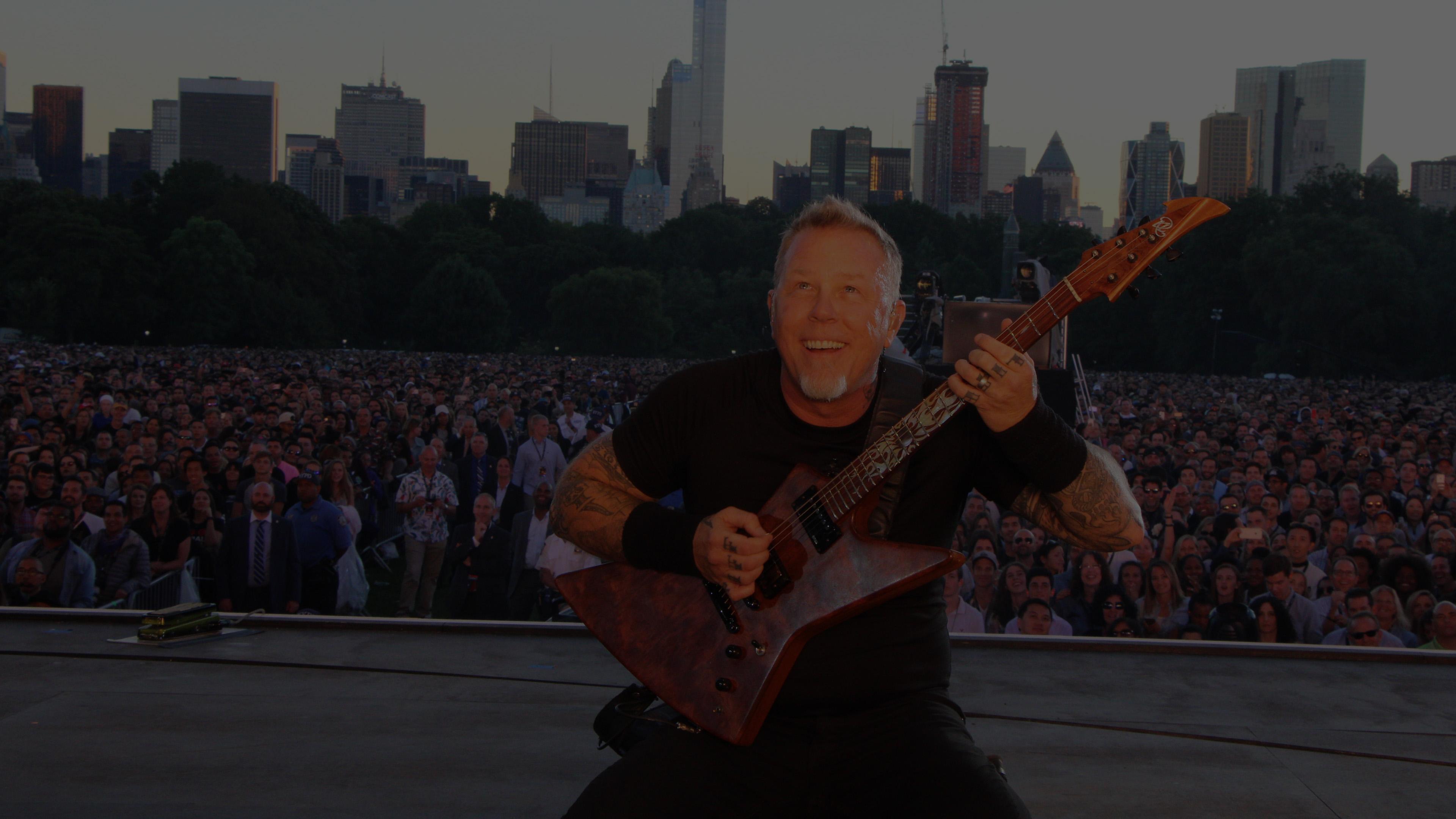 Metallica at Global Citizen Festival at Great Lawn in Central Park in New York, NY on September 24, 2016