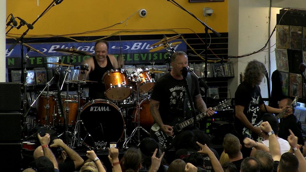 Metallica at Rasputin Music in Berkeley, CA on April 16, 2016