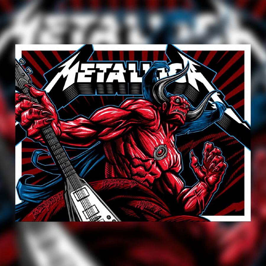 Metallica Concert Poster by Dayne Henry Jr.