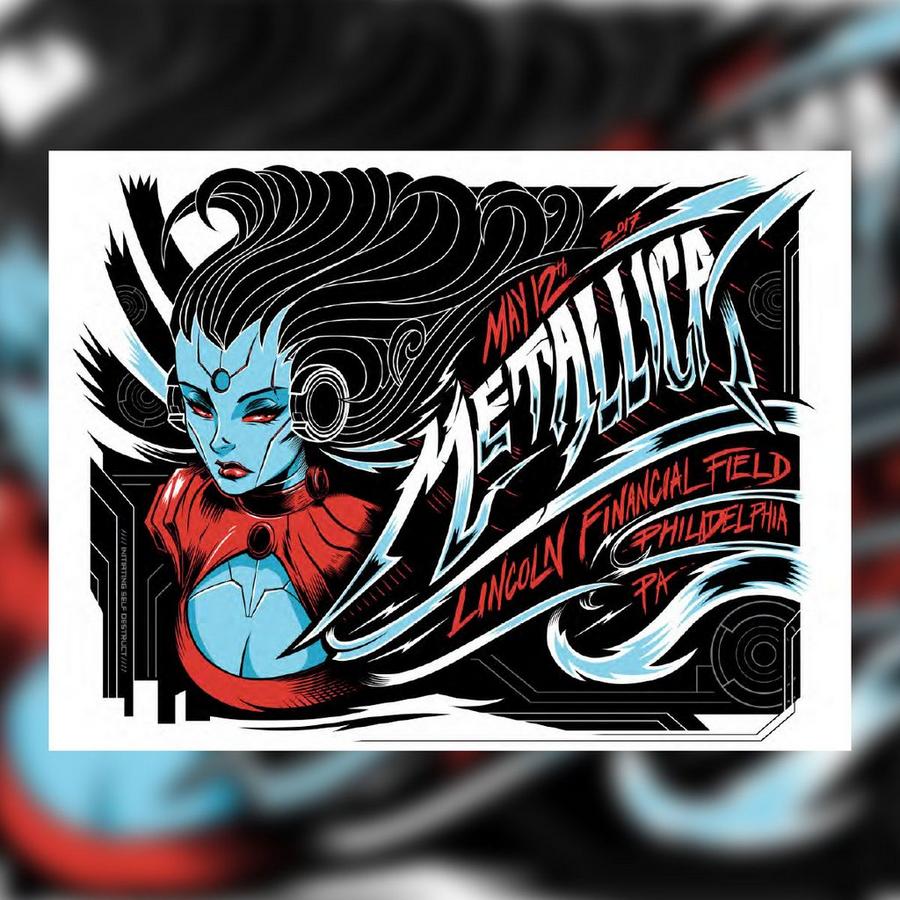 Metallica Concert Poster by Dayne Henry Jr.