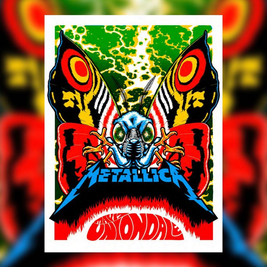 Metallica Concert Poster by Ames Bros