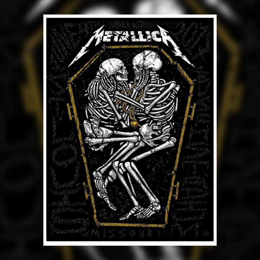 Metallica Concert Poster by Ames Bros