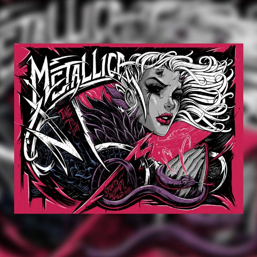 Metallica Concert Poster by Dayne Henry Jr.