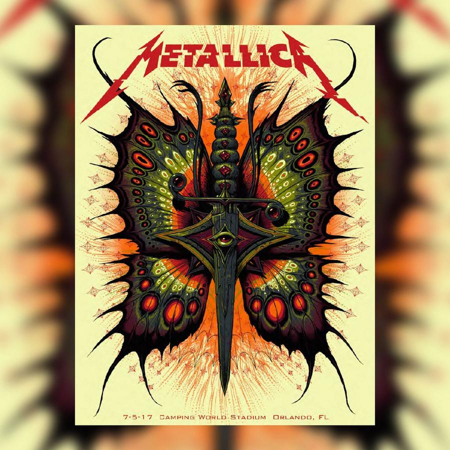 Metallica Concert Poster by Jeff Soto