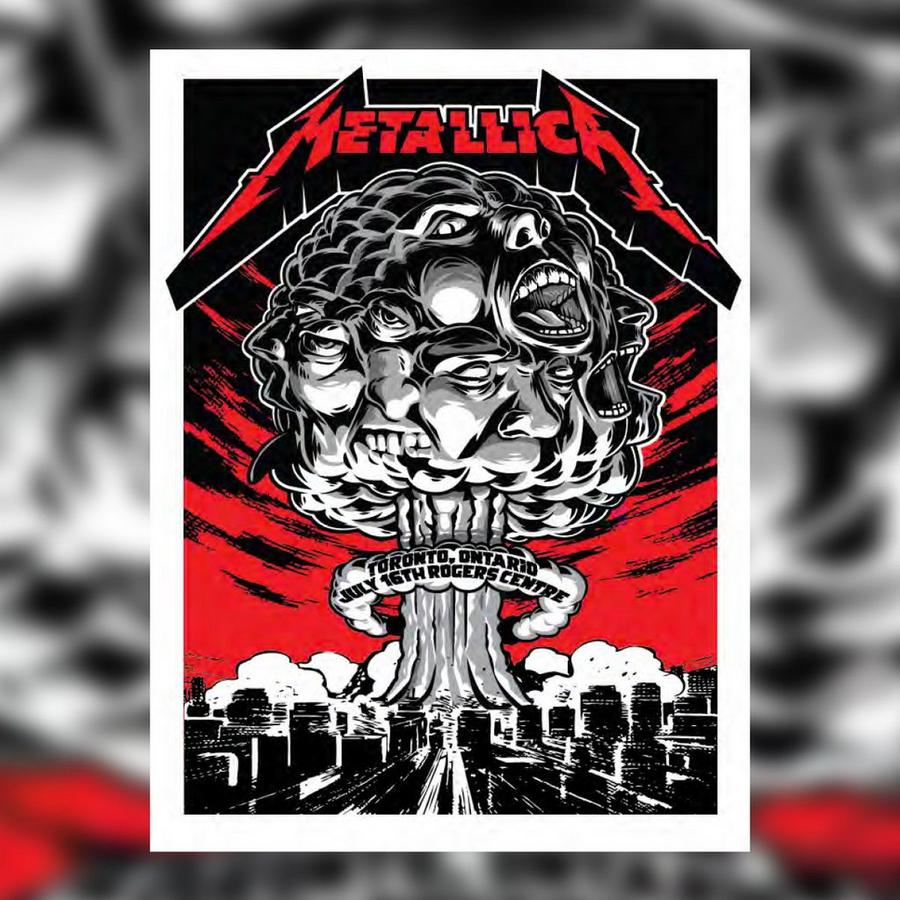 Metallica Concert Poster by Acorn