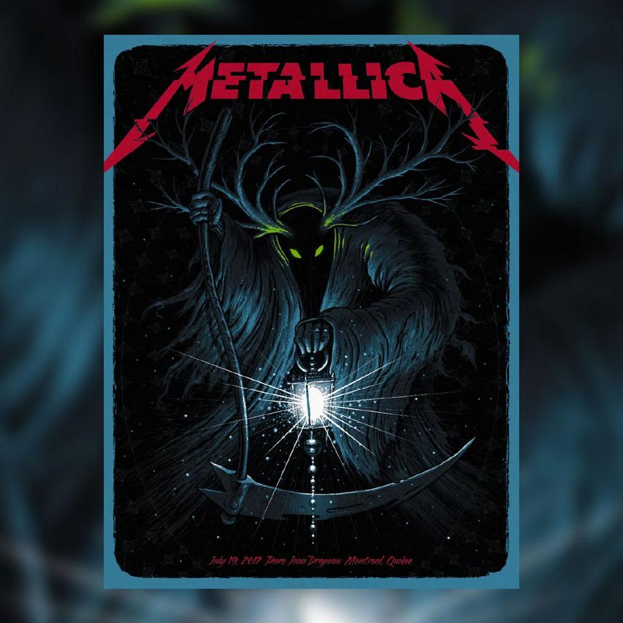 Metallica Concert Poster by Jeff Soto