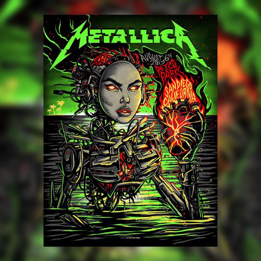 Metallica Concert Poster by Munk One