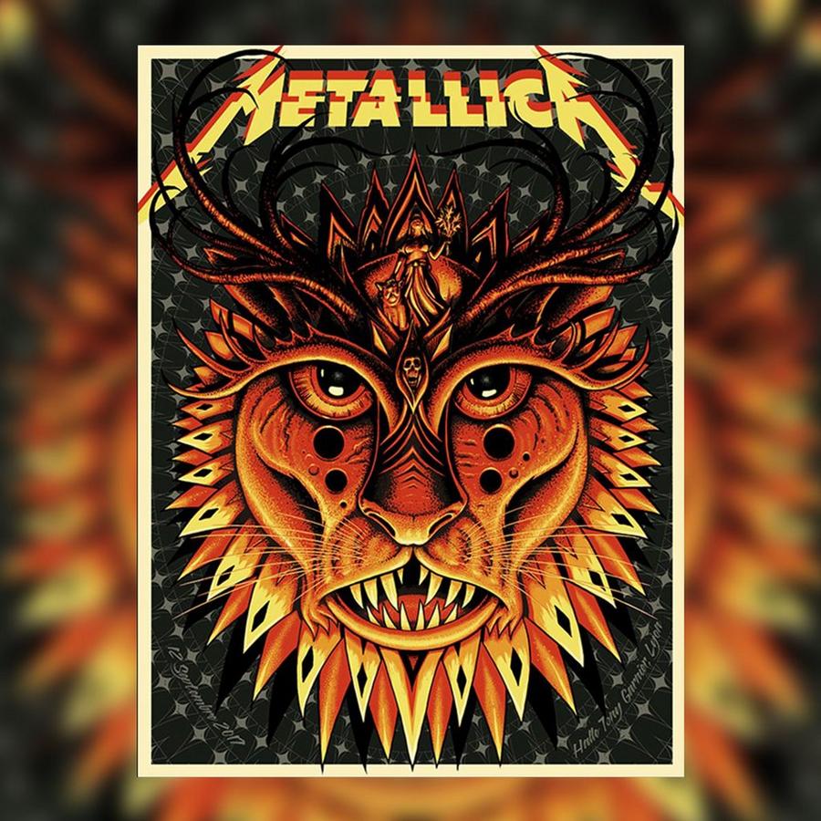Metallica Concert Poster by Jeff Soto