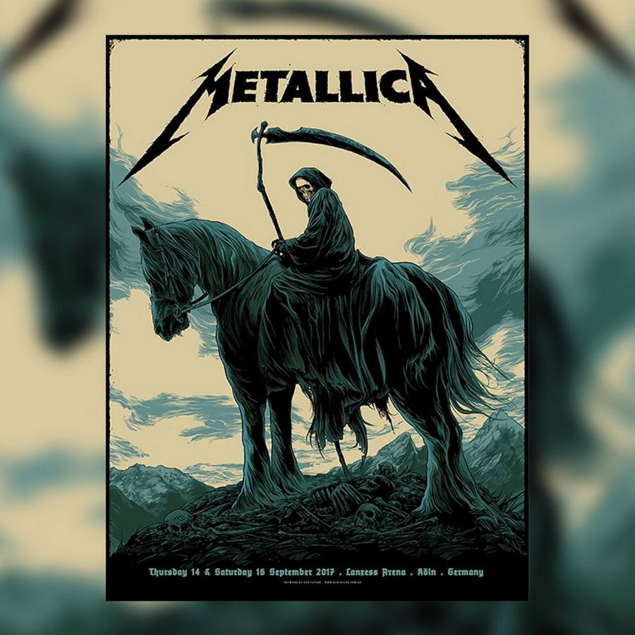 Metallica Concert Poster by Ken Taylor